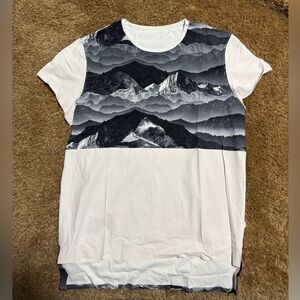 lululemon Snapshot Tee, neutral blush/misty mountain white black